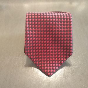 DeSantis Collection red silk necktie